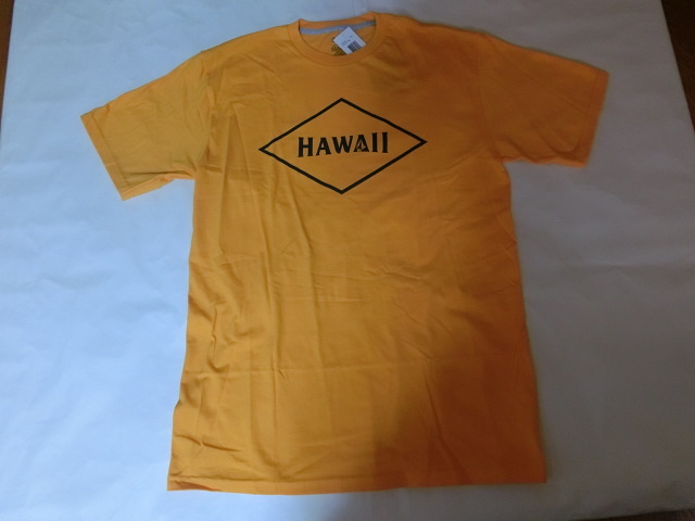 激レア USA購入 【VOLCOM】ボルコム 【GIVEBACK SERIES】【HAWAII VOLCOM STONE 】ロゴプリントTシャツUS Lサイズ イエロー_画像2