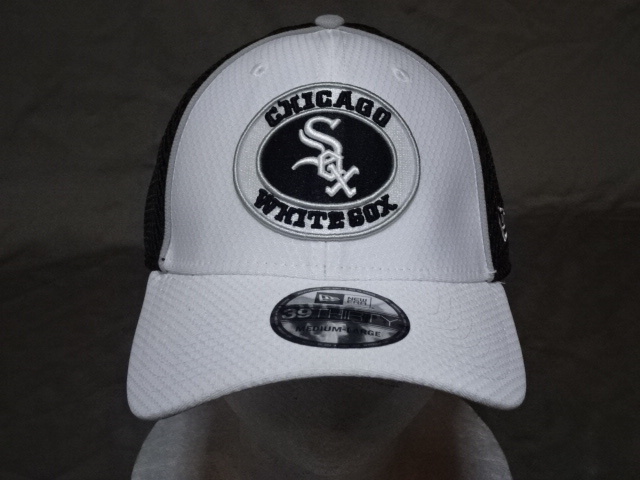 USA購入【NEWERA】【39THIRTY】MLBメジャー シカゴ ホワイトソックス【Chicago WhiteSox】 ロゴ刺繍入りキャップ(M-L)_画像1