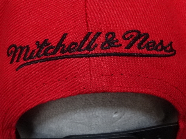 USA購入【Mitchell & Ness】NBAバスケ ポートランド トレイルブレイザーズ【Portland TrailBlazers】【RIP CITY】ロゴ刺繍入りキャップ赤黒_画像7