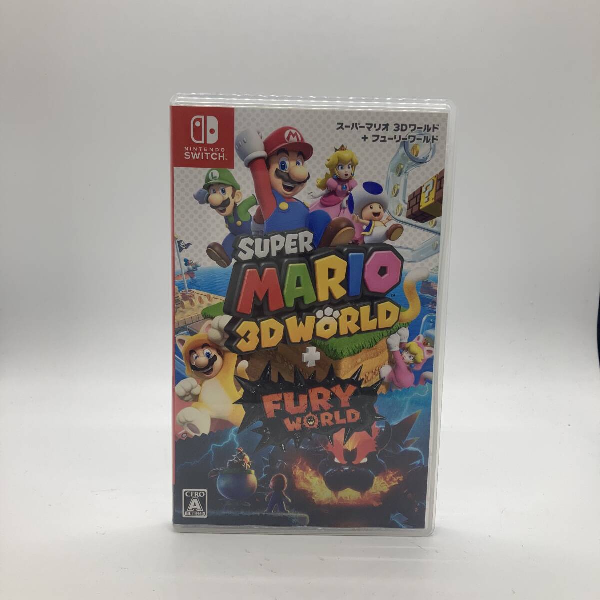 A7564 任天堂スイッチSwitchソフト スーパーマリオ 3Dワールド フューリーワールド Nintendo SUPER MARIO 3DWORLD FURY WORLD_画像1