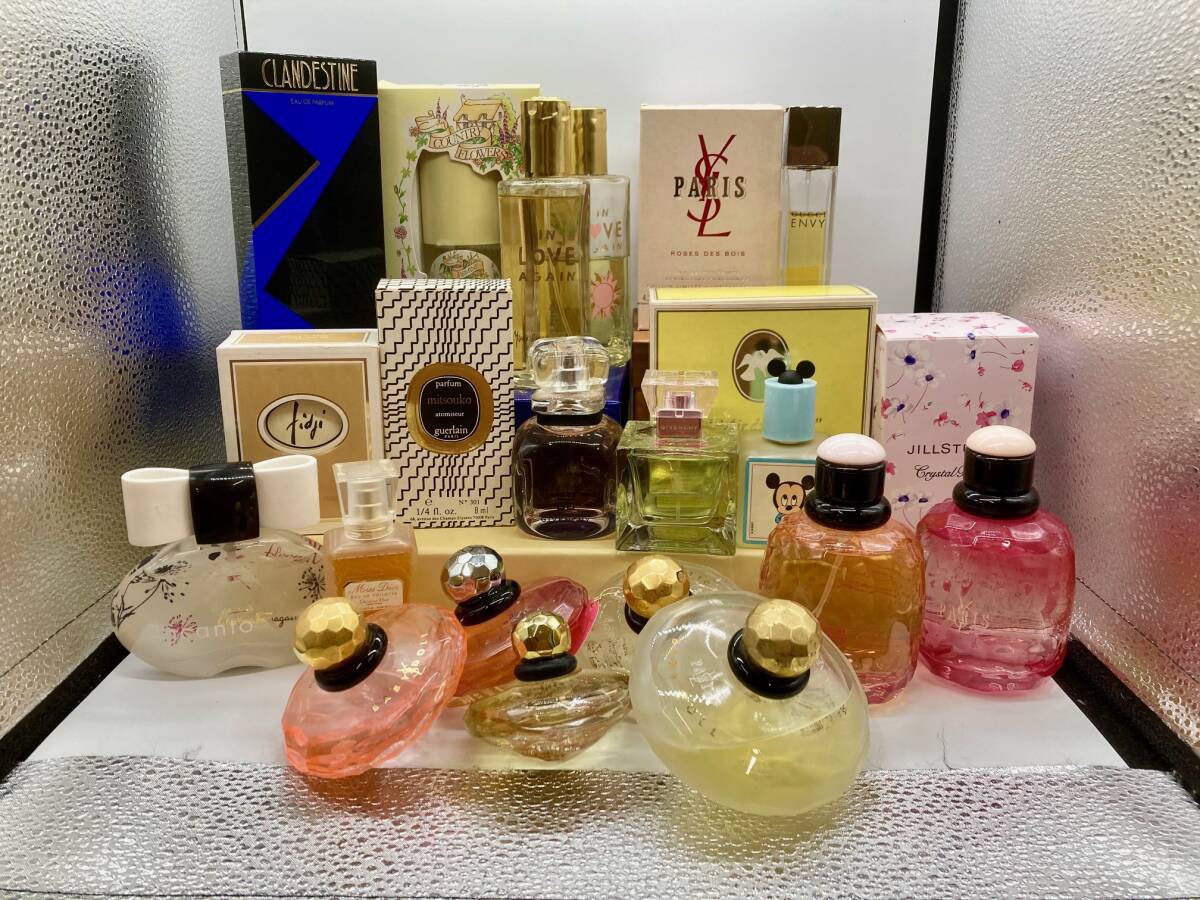 A6968 ★香水 21点 ソープ 1点 計 22点 まとめ Dior YSL GUERLAIN GIVENCHY GUCCI 等 ミニボトル有★中古品 使用品の画像1