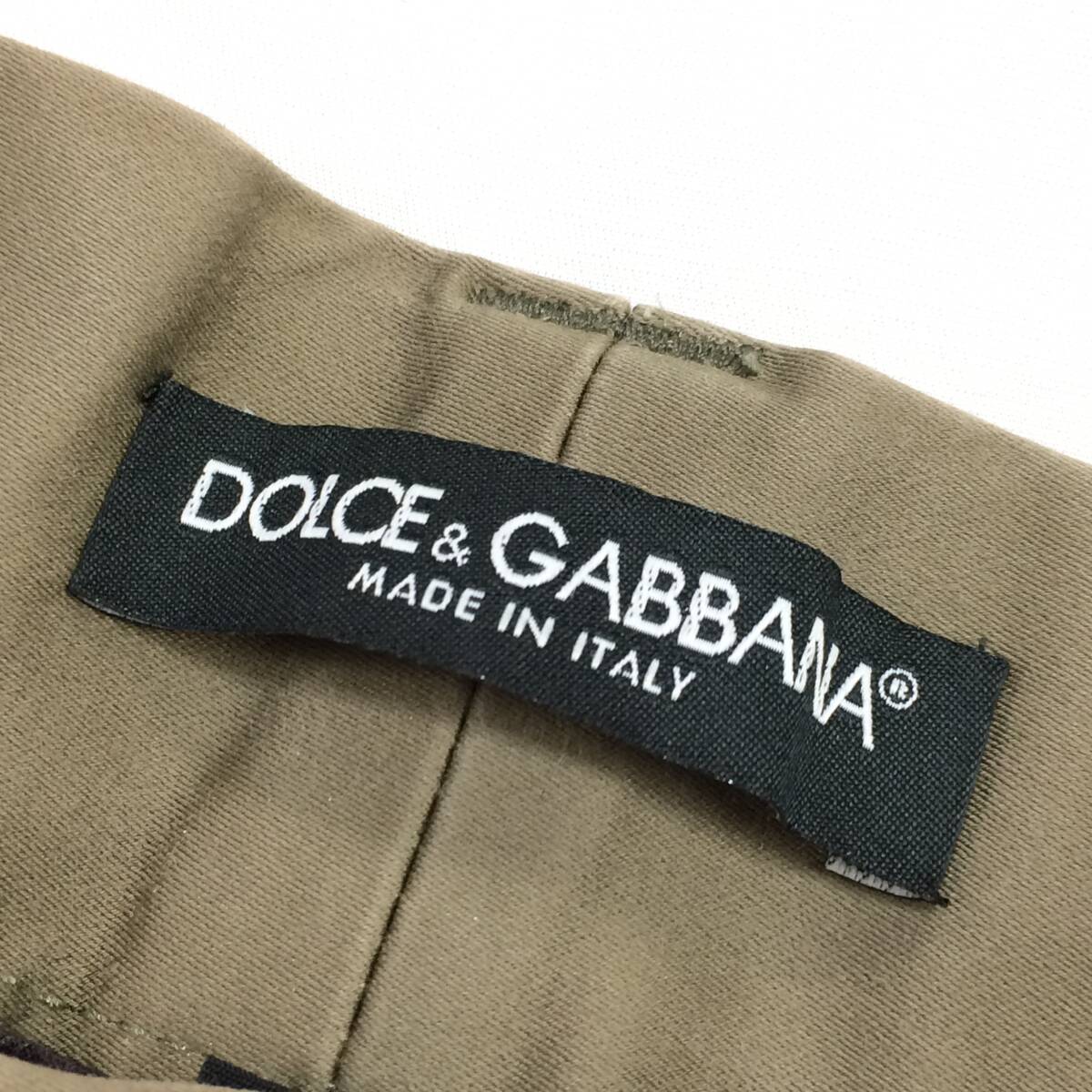  Ran way DOLCE&GABBANA Dolce & Gabbana мульти- Zip 10GOLD обтягивающий Fit pala Shute брюки брюки-карго 48=L