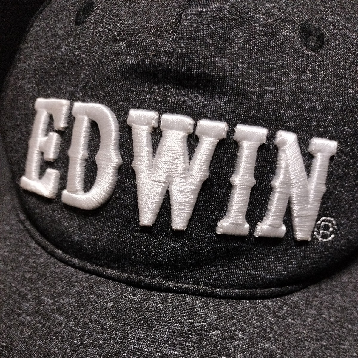 * EDWIN[ cap ] embroidery hat gray solid Logo Edwin 