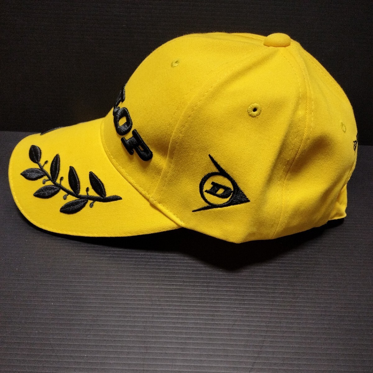 ● ダンロップ「DUNLOP キャップ」ロゴ　 帽子 刺繍　黒ロゴ_画像4