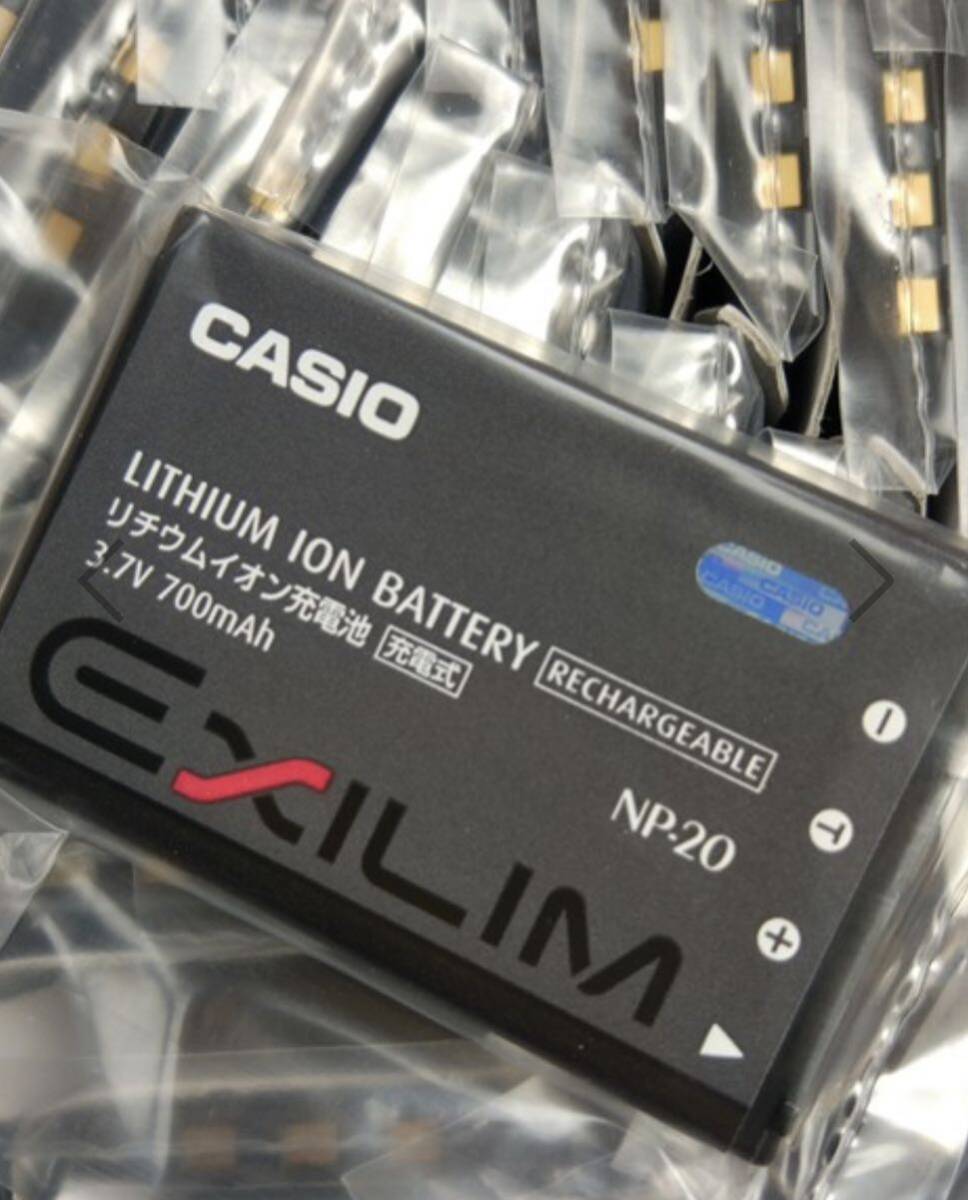 カシオ純正電池パックCASIO【NP-20/NP20 】バッテリー新品未使用 3.7V/700mAhの画像1