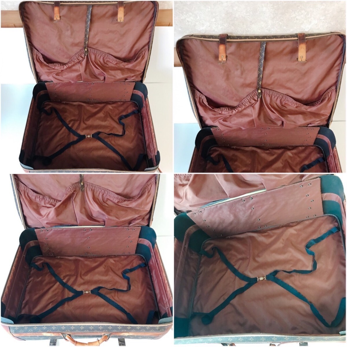 LOUIS VUITTON Louis Vuitton монограмма чемодан багажник кейс Carry кейс сумка сумка "Boston bag" путешествие с роликами 