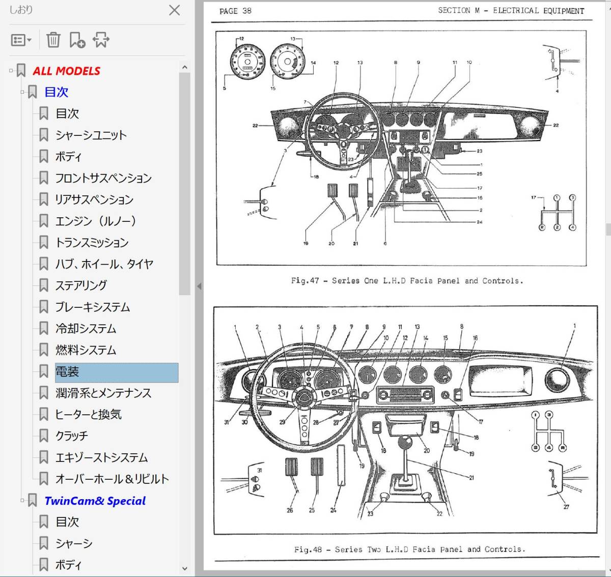 ロータス ヨーロッパ ALL MODEL　ワークショップマニュアル 整備書 カラー 配線図 S1 S2 twincam twincamspecial TC TS　_画像8