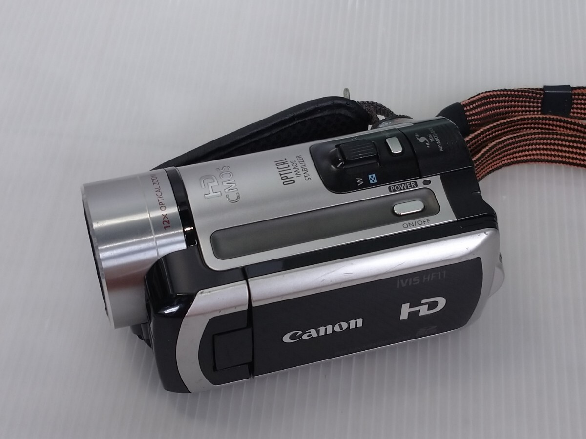 「送料無料」○ Canon キャノン HD iVIS HF11 ビデオカメラ ACアダプター 2008年製 通電のみ確認済み ジャンク品 _画像1