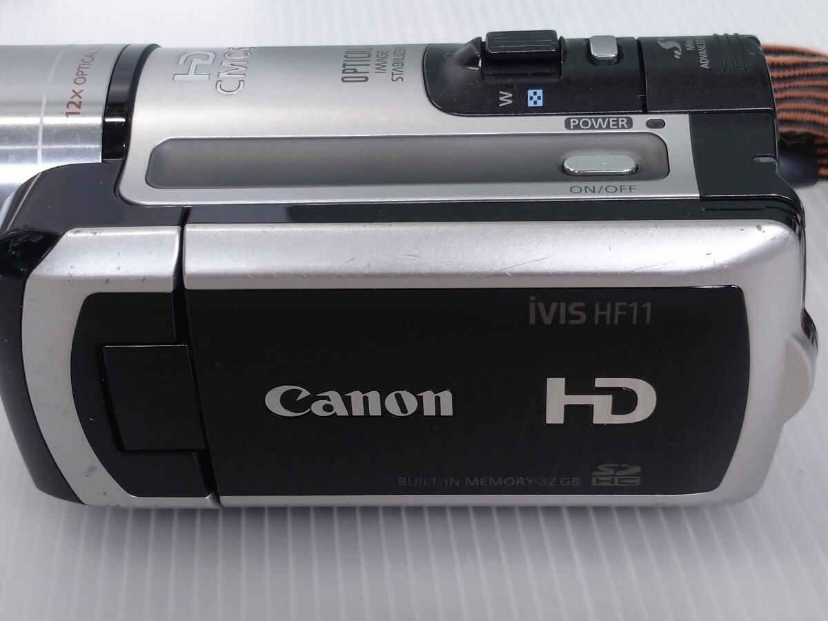 「送料無料」○ Canon キャノン HD iVIS HF11 ビデオカメラ ACアダプター 2008年製 通電のみ確認済み ジャンク品 