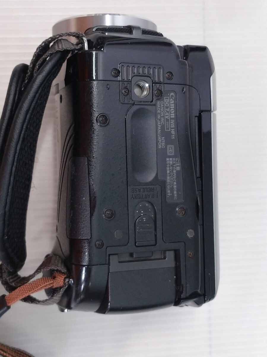 「送料無料」○ Canon キャノン HD iVIS HF11 ビデオカメラ ACアダプター 2008年製 通電のみ確認済み ジャンク品 