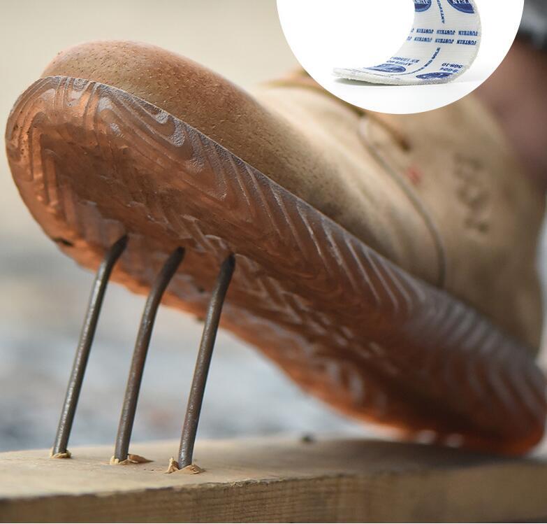 未使用 鋼鉄先芯?作業靴 メンズ 安全靴 ワークシューズ 釘踏み抜き防止 本革 滑り止め 25.5cm_画像5