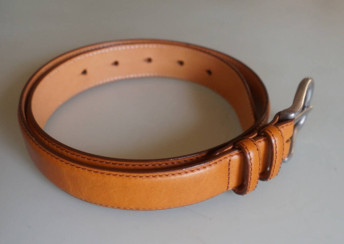 **ita rear made leather belt brand unknown tea postage 260 jpy **