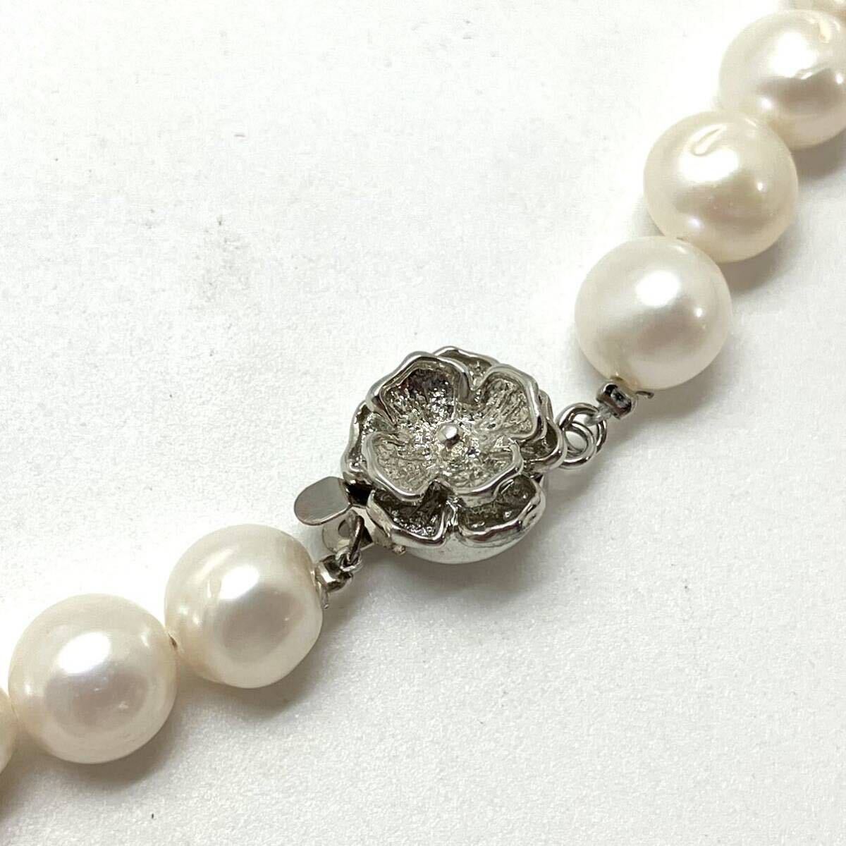 ［淡水パールネックレス］m 約49.4g 約48.0cm pearl jewelry necklace ジュエリー accessory アクセサリー 水晶 DA0/DE0の画像5