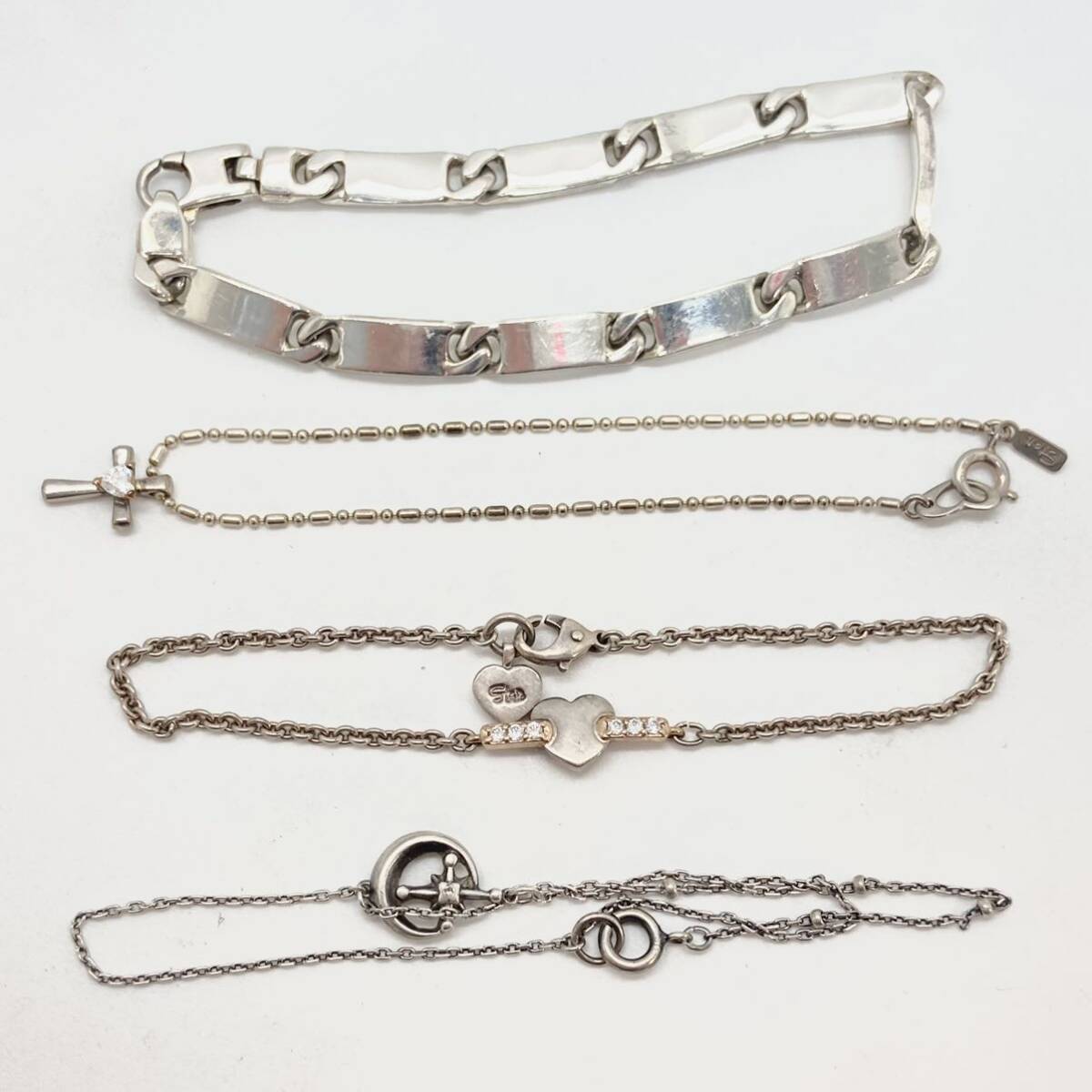[ Star Jewelry /STAR JEWELRY accessory . summarize ] approximately 59g necklace Heart bracele nSter SILVER 925 stamp CE0