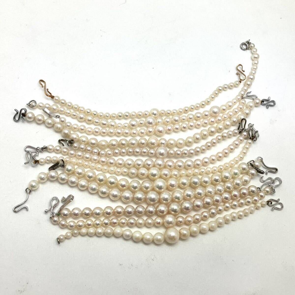 [ Akoya book@ pearl feather woven string . summarize ]m approximately 61.0g... baby pearl approximately 3.0~8.0mm.pearl kimono small articles kimono accessory jewelry CE0