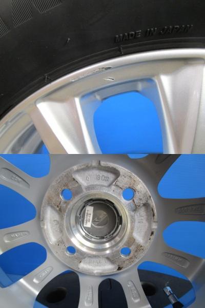 中古 アルミ 13インチ 4J +45 4H100 冬タイヤ 155/65R13 155/65-13 ブリジストン VRX2 2022年製 軽自動車_画像5