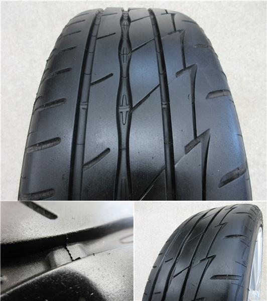 送料無料 4本 ブリヂストン ポテンザ RE003 195/45R17 タイヤ ホイール セット 国産 夏 19年製 スズキ 純正 スイフトスポーツ ZC32 ZC33 BSの画像10