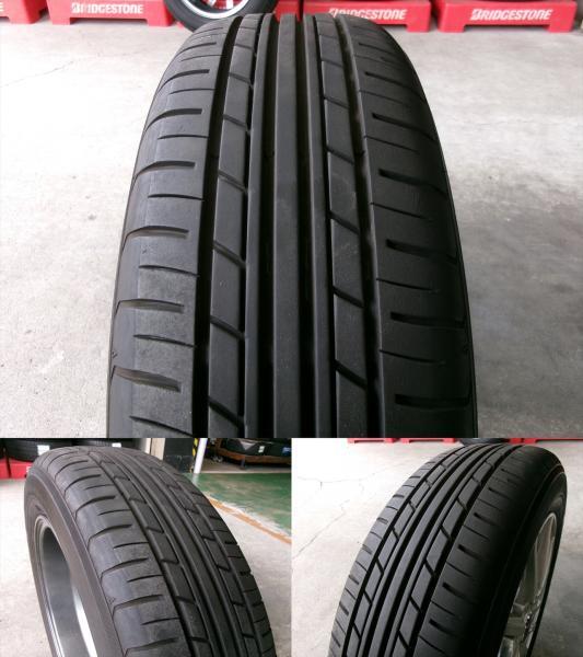 ◆中古夏タイヤホイール4本セット◆ユーロストリーム + ヨコハマエコスES31 175/65R15インチ◆アクアヴィッツフィールダーポルテなど_画像9