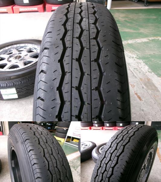 ◆中古夏タイヤホイール4本セット◆オフパフォーマー + ブリヂストンエコピアRD613 195/80R15インチ◆200系ハイエースに_画像6