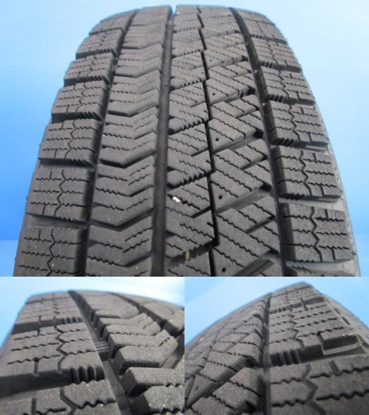 パッソ トール ミラージュ 中古 アルミ 14インチ 5.5J +39 4H100 冬タイヤ 165/65R14 165/65-14 ブリジストン VRX2 2022年製 ４本セット_画像8