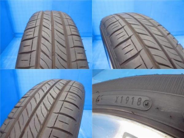 【中古】スズキ 純正 アルミホイール 4.5J-14 +50 100 4H シルバー ダンロップ ＥＮＡＳＡＶＥ　エナセーブ ＥＣ３００ 155/65R14_画像7