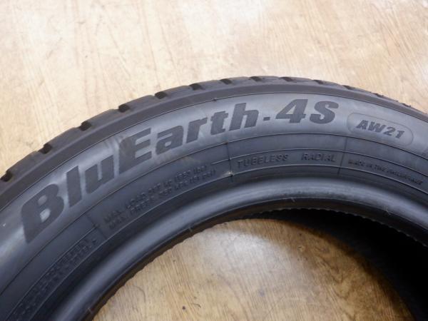 【中古オールシーズンタイヤ2本】補修用に！ヨコハマ ブルーアース4S AW21 155/65R14 デイズ スペーシア N-BOX EKワゴン等 軽自動車に_画像5