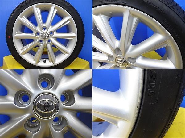 トヨタ プリウスα ノア ヴォクシー オーリス SAI イプサム 中古 純正 18インチ 新品 AS-S01 225/40R18 90系 40系 41系 前期 後期 夏_画像6