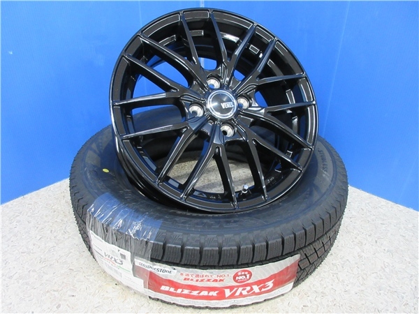 4本SET ヴェネス VENES GB 5.5J+42 ブリヂストン BLIZZAK VRX3 2022年 175/65R15インチ Z03系 スイフト イグニス バレーノ クロスビー_画像1