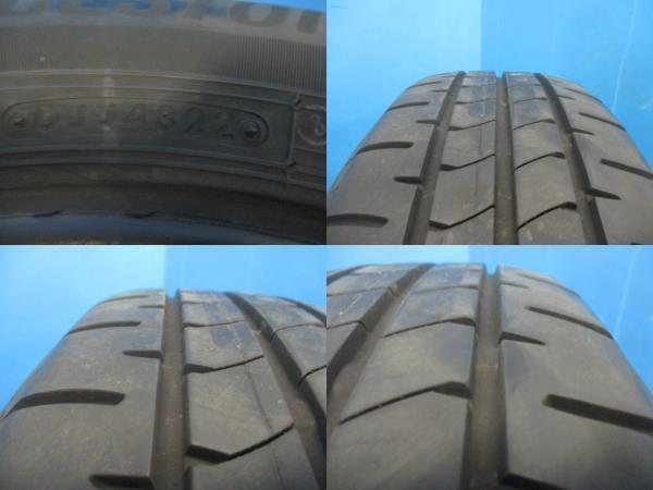 4本 2022年製 中古 夏 サマータイヤ ブリヂストン NEWNO 195/65R15 91H ノア ヴォクシー プリウス セレナ ステップワゴン_画像5