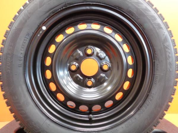 タント ムーヴ 冬タイヤ 新品 ブリヂストン ブリザックVRX2 155/65R14 2023年製 中古 ダイハツ純正 14インチ 4本セット ミラ ウェイク_画像4