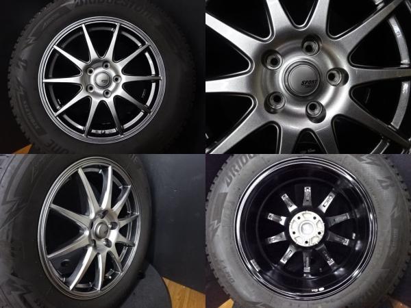 送料無料 中古 ブリヂストン ブリザック DM-V3 225/65R17 中古 17インチ アルミホイール 4本セット_画像7