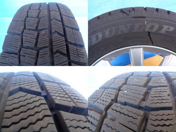 送料無料 195/65R15 DUNLOP WM02 JOKER 15インチ 6.0J +43 5H100 中古 スタッドレス ホイール カローラスポーツ プリウス 伊勢_画像5