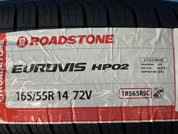 ゼスト エッセ ライフ 165/55R14 新品夏タイヤアルミ 4本SET価格 【送料無料】 夏タイヤ ユーロヴィス HP02 +アルミ スペック-K 本庄_画像8