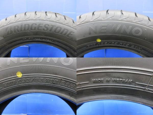 195/65R15 ブリヂストン NEWNO ニューノ ジャパン三陽 ZACK JP-818 6J-15 +43 5H114.3 ブリヂストン ４本セット 中古＆新品 夏用 夏タイヤ_画像6