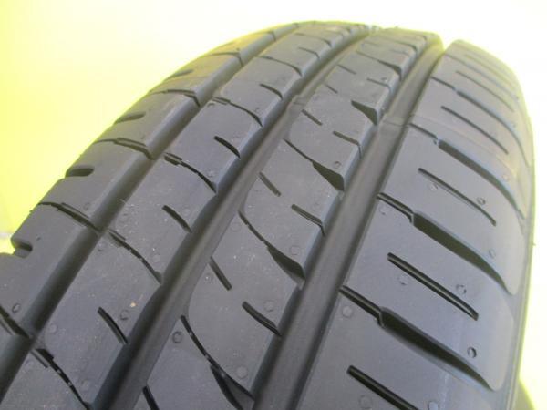 185/70R14 2024年製 新品夏タイヤ付き ダンロップ EC204 中古アルミ4枚セット シルバー 5.5J 14インチ 4/100 +45 ノート フィールダー_画像5