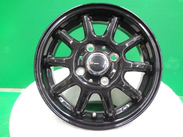 新品ホイール サマータイヤセット 軽自動車 13インチ エコタイヤ NEWNO 145/80R13 4本 RC-10 4.0J +45 4H100 黒 組込発送 送料無料_画像2