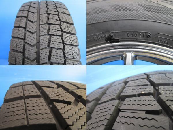 中古 アルミ 16インチ 6.5J +53 5H114.3 冬タイヤ 215/60R16 215/60-13 ダンロップ 2021年製 普通車 SUV ヴェゼル オデッセイ_画像7