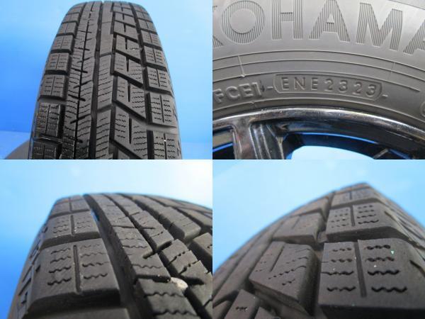 中古 アルミ 13インチ 4J +45 4H100 冬タイヤ 145/80R13 2023年製 ヨコハマ アイスガード60 軽自動車 AZワゴン ルクラ NBOX ekワゴン_画像7