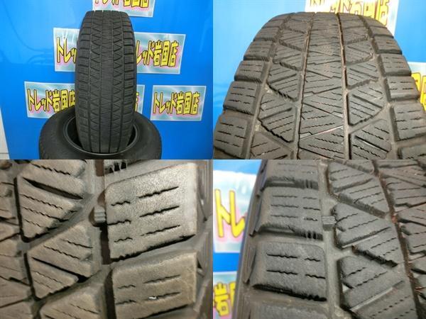 送料無料 中古 スタッドレス ブリヂストン ブリザック DM-V3 215/70R16 100q ホイール 4本 レガシィアウトバック_画像3