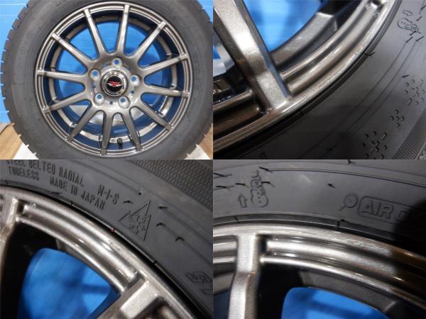 【中古ホイール+新品スタッドレス4本】フリード フリード+ 185/65R15 Weds TEAD 15x6J+52 5H114.3 + グッドイヤー アイスナビ7 各_画像3