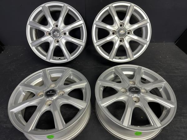 トピー INVERNO 4.5J-14 +45 100 4H シルバー ダンロップ エナセーブEC204 155/65R14 75S デイズ NBOX タント など軽自動車に 須賀川_画像2