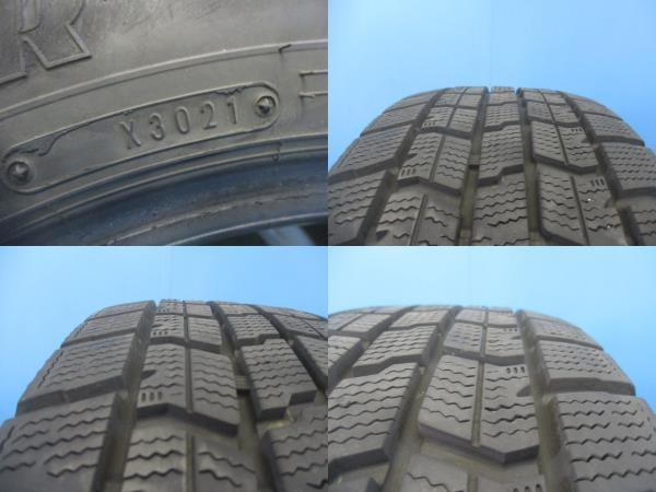 4本 2021年製 中古 スタッドレス タイヤ グッドイヤー ICE NAVI7 195/60R16 89Q ウィッシュ セレナ ラフェスタ_画像4