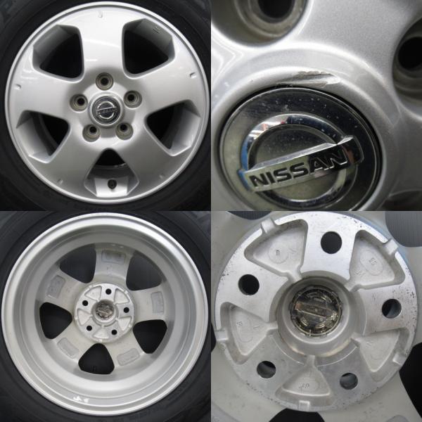 セレナ 4本 シルバー 純正 15インチ 5H 5穴 PCD 114.3 新品 195/65R15 夏タイヤ 夏用 中古 アルミホイールセット ！！_画像4