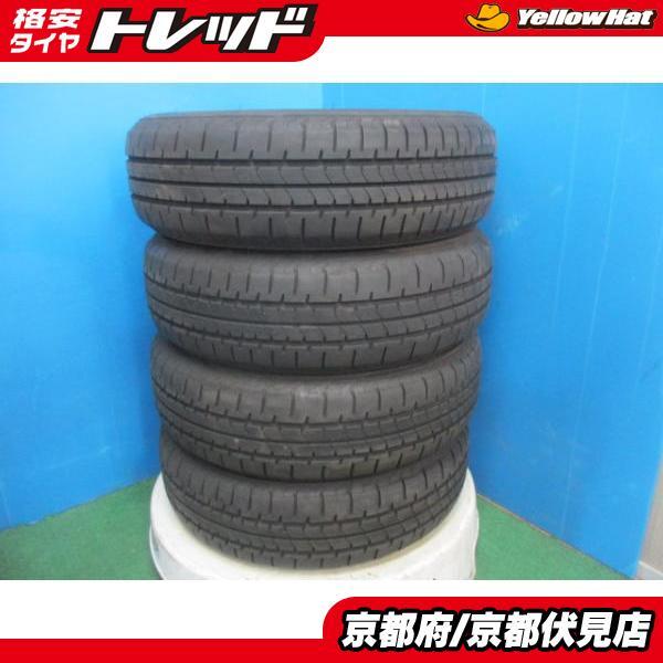 4本 バリ山!! 2023年製 中古 夏 サマータイヤ ブリヂストン NEWNO 175/65R15 84H アクア ヴィッツ キューブ フィット スイフト_画像1