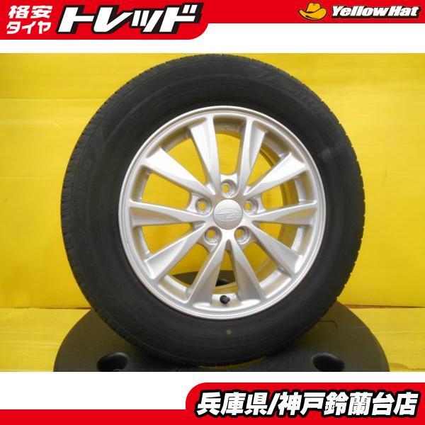 処分特価 195/65R15 インプレッサ G4 スポーツ ハッチバック 中古 スバル インプレッサ純正 15インチ 中古 ブリヂストン エコピア_画像1