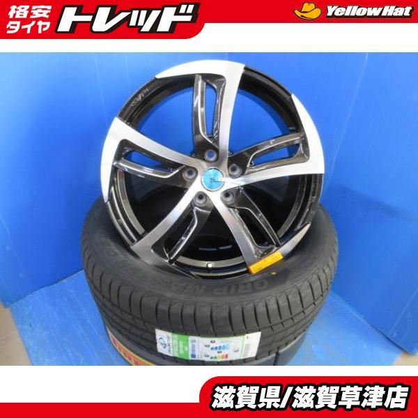 マツダ KE系 CX-5 ホンダ RM系 RE系 CR-V 4本 新品 SF-C 黒 19インチ5H 5穴 PCD 114.3 225/55R19 夏用 夏タイヤアルミホイールセット_画像1