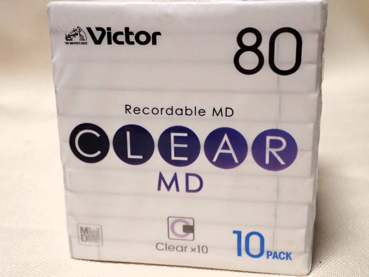 Victor Mini диск 80 минут CLEAR серии серебряный 10 листов MD-80QX10