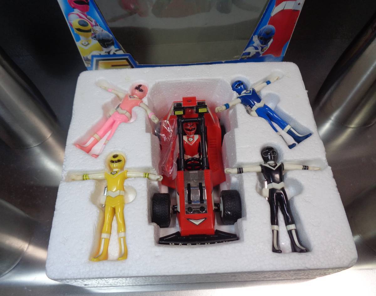 [ completion goods ] Hikari Sentai Maskman #o-la power set # all battle .& spin Cruiser # Bandai made # search * Great five # poppy Chogokin #po pini ka