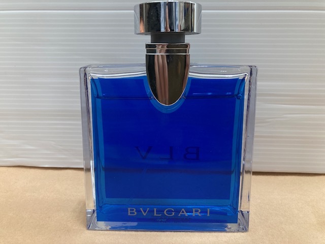 1610* 香水 BVLGARI ブルガリ ブルー BLV POUR HOMME プールオム オードトワレ EDT 香水 100ml 残量約9割以上 現状品_画像2