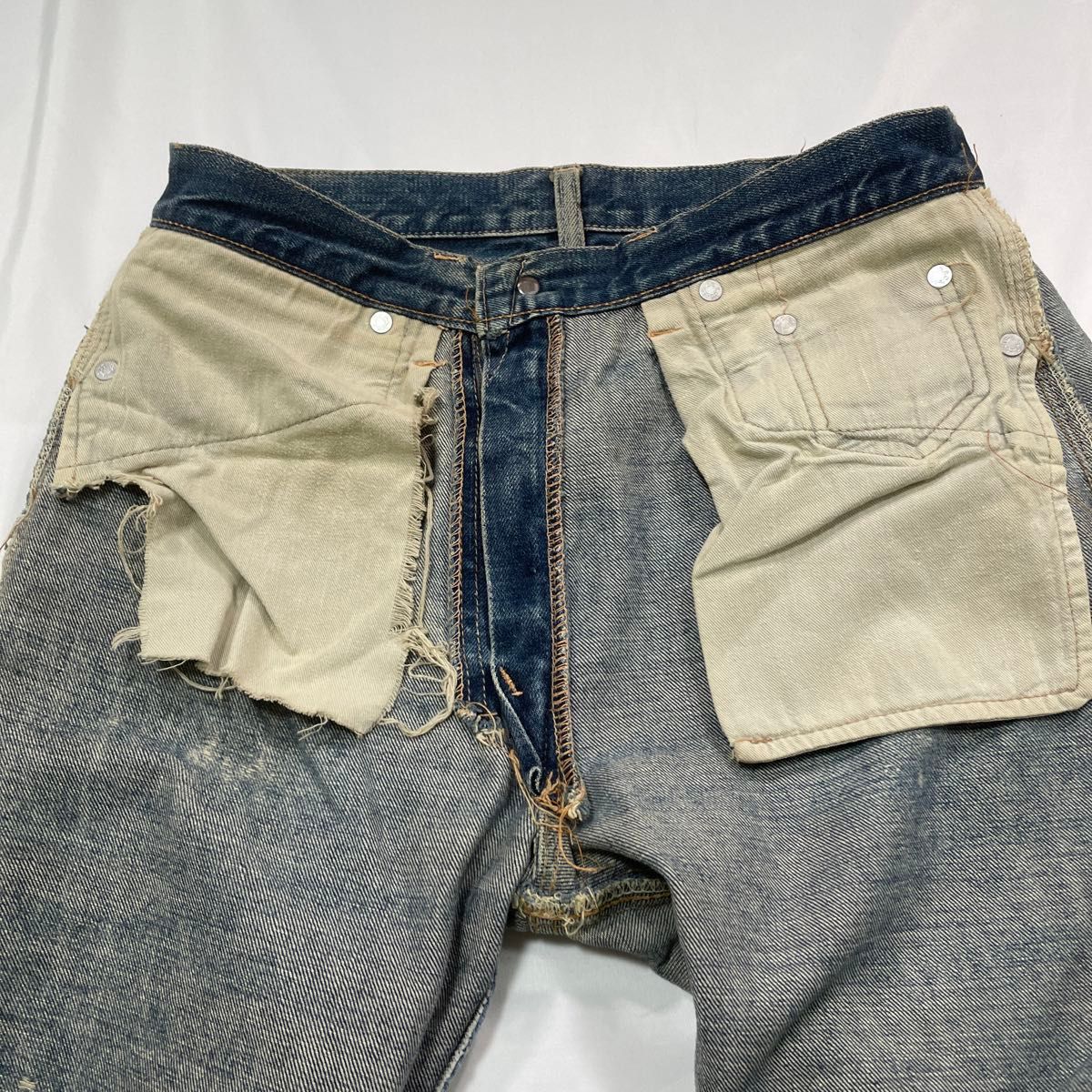 【雰囲気系】60’s Levi’s 502E オリジナル ボロ BORO  ジーンズ デニムパンツ ジーパン 古着 リーバイス